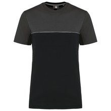 Camiseta bicolor eco Black / Dark Grey XS