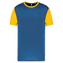 Camiseta bicolor infantil Azul 12/14 ans