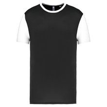 Camiseta bicolor infantil Negro 4/6 ans