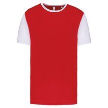 Camiseta bicolor infantil Rojo 8/10 ans