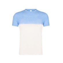 Camiseta Bicolor Unisex Azul pastel XS