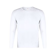 Camiseta Blanca Manga Larga Algodón Blanco M