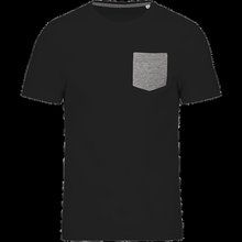 Camiseta con bolsillo Black / Grey Heather S