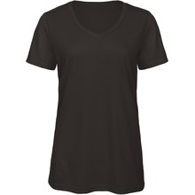 Camiseta de chica con cuello de pico Black XS