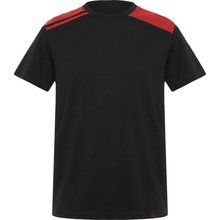 Camiseta de Colores Combinados Negro/Rojo 3XL