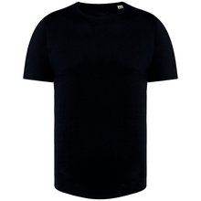 Camiseta Corte regular con dobladillo Negro XS