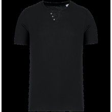 Camiseta cuello 3 botones Black M