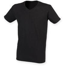 Camiseta cuello de pico hombre Negro S