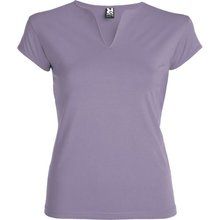 Camiseta CON cuello en V LAVANDA M