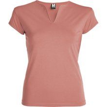 Camiseta CON cuello en V NARANJA CLAY M