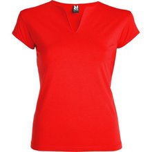 Camiseta CON cuello en V Rojo S