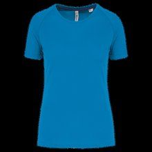 Camiseta deporte corte recto Aqua Blue XS