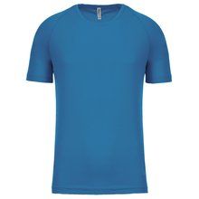 Camiseta de deporte hombre poliéster Aqua Blue XS