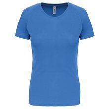 Camiseta de deporte mujer poliéster Aqua Blue XS