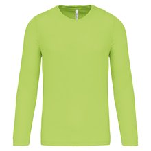 Camiseta de deporte secado rápido manga larga Verde XS