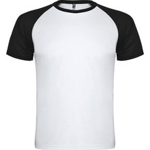 Camiseta Deportiva Bicolor Blanco / Negro S