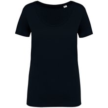 Camiseta ecorresponsable mujer Negro XS