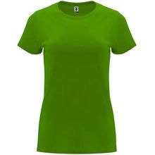 Camiseta entallada de manga corta con cuello redondo VERDE GRASS S