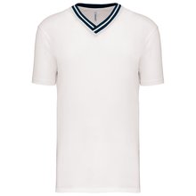 Camiseta equipo Unisex Cuello de Pico Blanco M