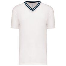 Camiseta equipo Unisex Cuello de Pico Blanco XL