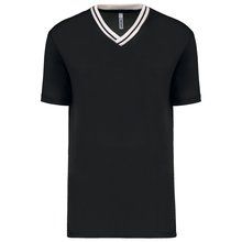 Camiseta equipo Unisex Cuello de Pico Negro S