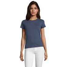 Camiseta Fit Mujer 150g Azul XL