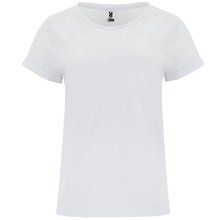 Camiseta Holgada Manga Dobladillo Blanco S