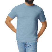 Camiseta hombre algodón preencogido Azul XXL