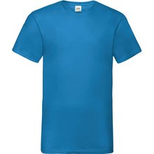 Camiseta hombre cuello de pico Azul S