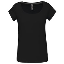 Camiseta manga corta algodón mujer Negro M