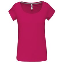 Camiseta manga corta algodón mujer Rosa M