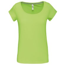 Camiseta manga corta algodón mujer Verde L