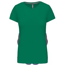 Camiseta manga corta mujer algodón Verde 3XL