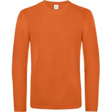 Camiseta manga larga hombre algodón Naranja XL
