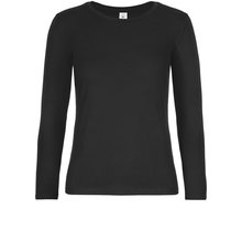 Camiseta manga larga mujer algodón Negro XS