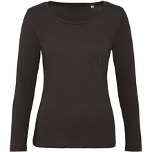 Camiseta manga larga mujer punto jersey Negro L