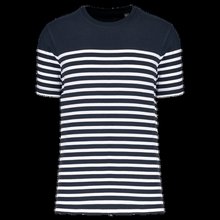 Camiseta marinera de algodón para hombre Navy / White Stripes S