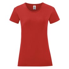 Camiseta Mujer 100% Algodón Rojo L