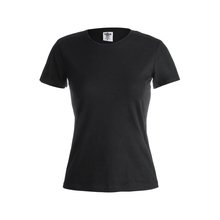 Camiseta Mujer Algodón 150g/m2 Negro S