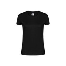 Camiseta Mujer Algodón 180g/m2 Negro S