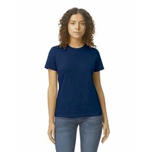 Camiseta mujer algodón sin costuras Azul 3XL