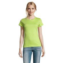 Camiseta Mujer Algodón Semi-Peinado Apple Green L