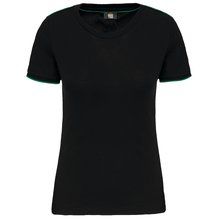 Camiseta mujer antibolitas Black / Kelly Green XS