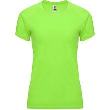 Camiseta Mujer Control Dry Entallada Verde Fluor L