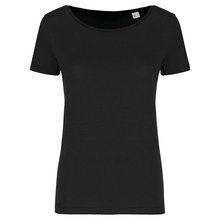 Camiseta mujer corte ajustado Negro XS