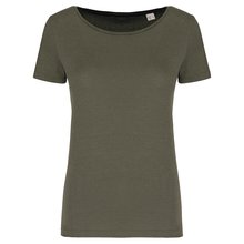 Camiseta mujer corte ajustado Verde XL