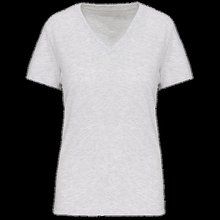 Camiseta de mujer cuello de pico Ash Heather XS