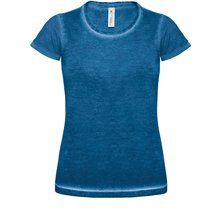 Camiseta mujer con dobladillo Blue Clash XS