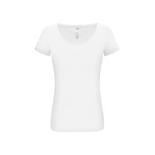Camiseta mujer entallada Blanco XXL