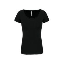 Camiseta mujer entallada Negro M